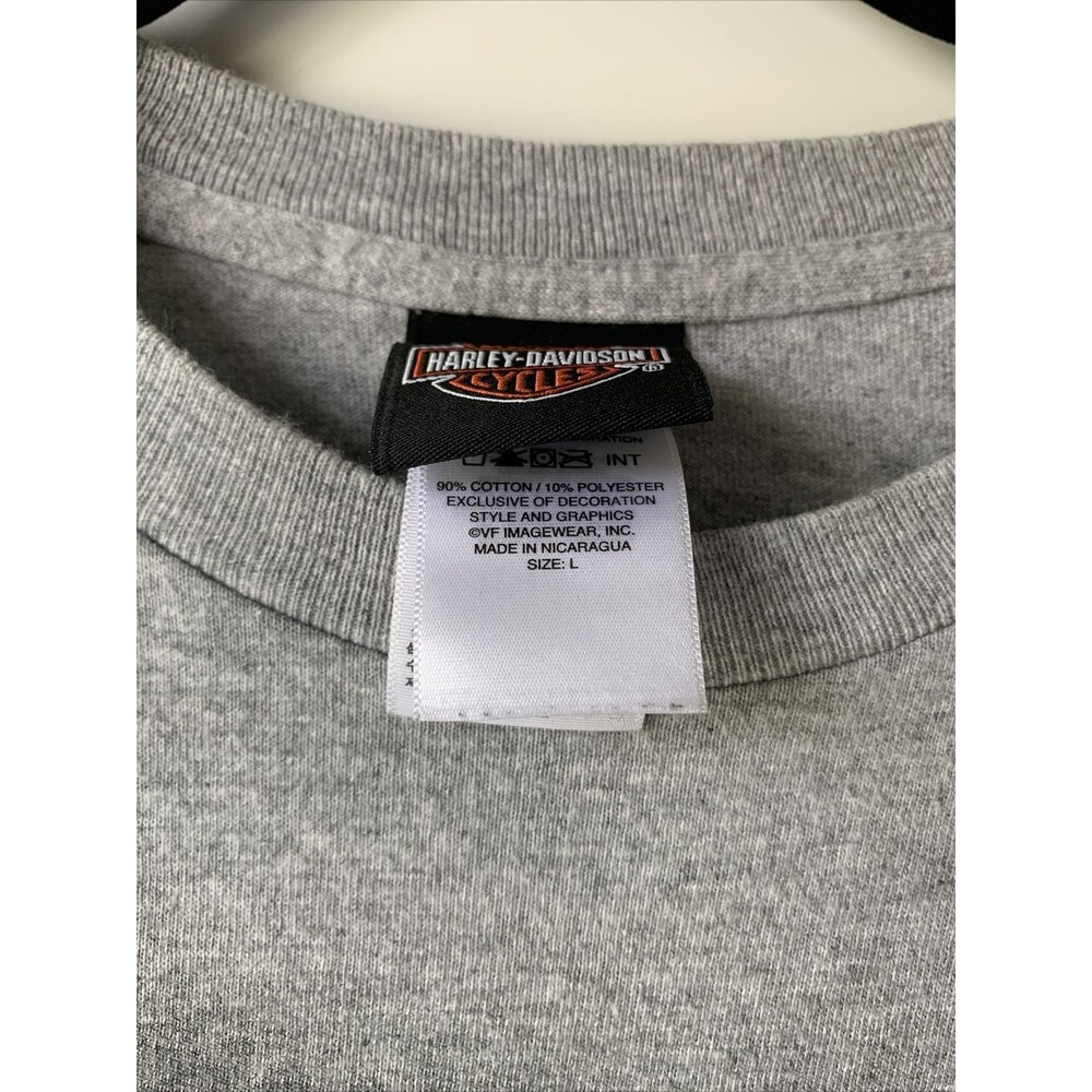 Harley-Davidson Orland Florida Men’s Gray Tshirt Large - Picture 3 of 6
